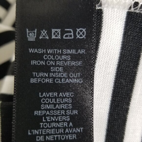 ASOS Pin-Up Stripe Bodycon Dress Off Shoulder Stretch Size 4 Retro Chic Siren - Picture 9 of 10